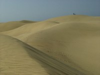 Písečné duny v Maspalomas, Gran Canaria, Španělsko, Evropa