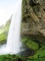 Vodopád Seljalandsfoss, Island, Evropa