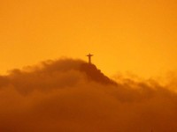 Socha Krista Spasitele na vrcholu Corcovado v Rio de Janeiro